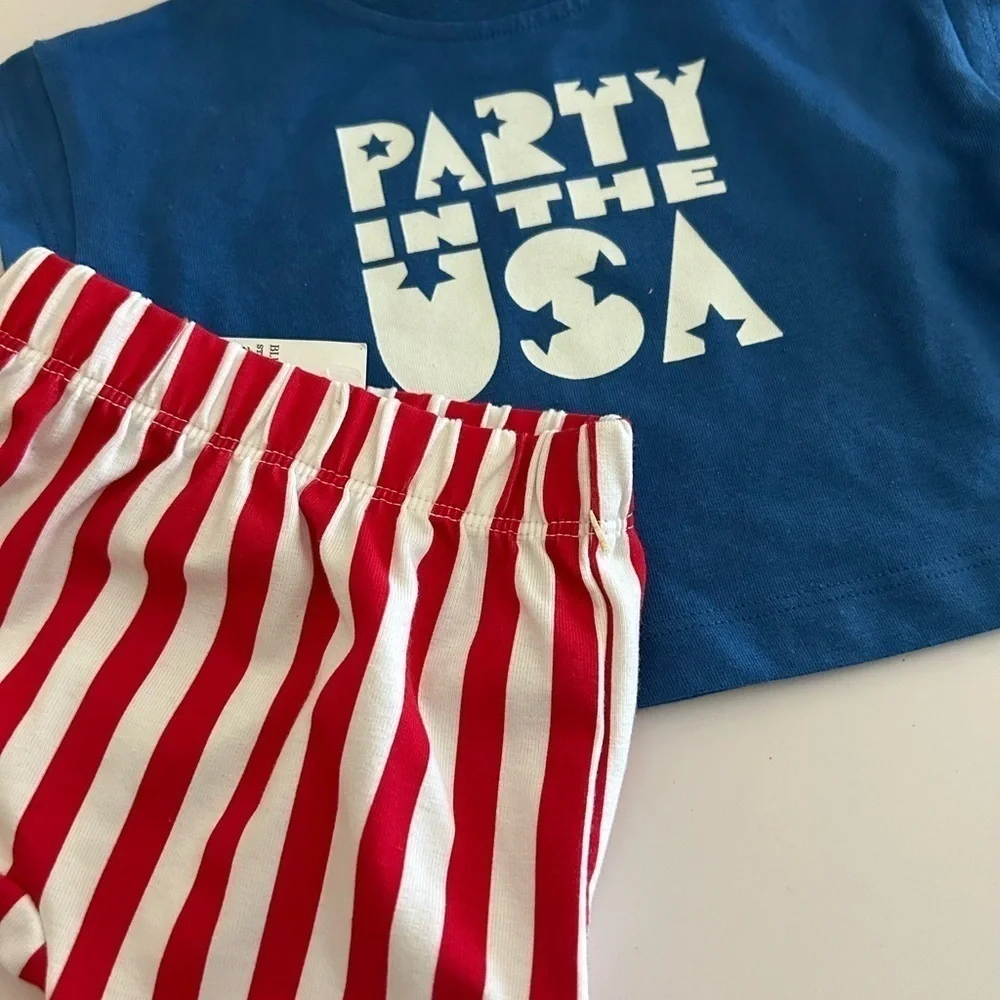 Party in the USA NEWBORN 2-piece Short Set / 4th of July / BRAND NEW WIT…